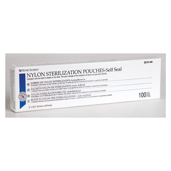 Pouch Sterilization 2 in x 9.5 in White 100/Bx